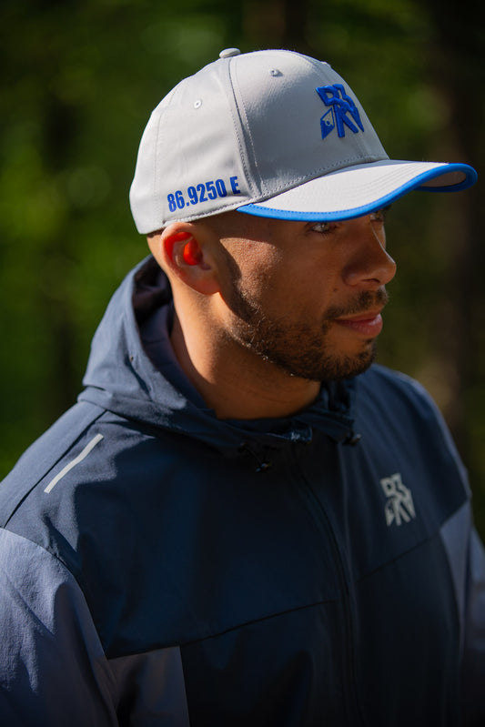 Everest Cap Grey and Blue