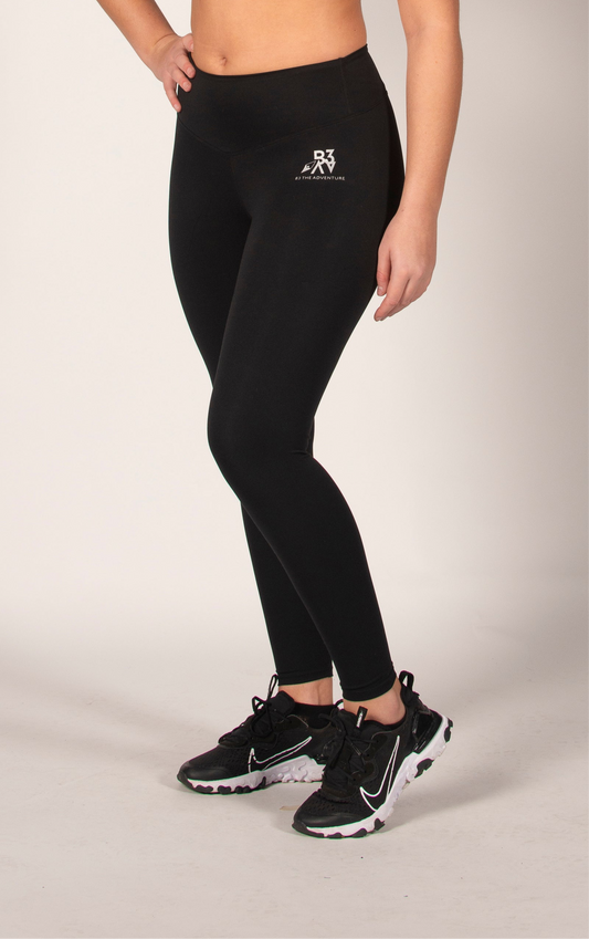 Women's Journey Black Gym Yoga Leggings