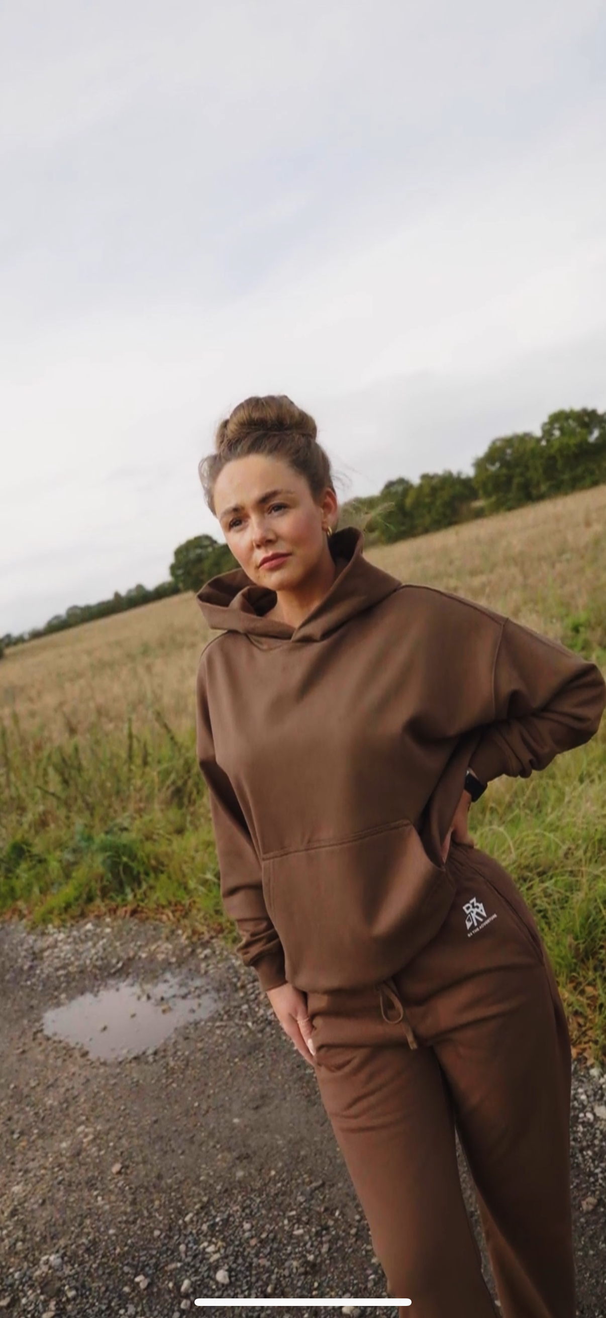 Women’s Horizon Tracksuit Hoodie. Cocoa Ridge