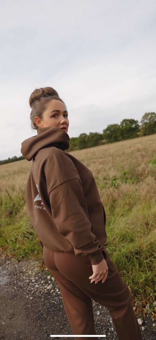 Women’s Horizon Tracksuit Hoodie. Cocoa Ridge