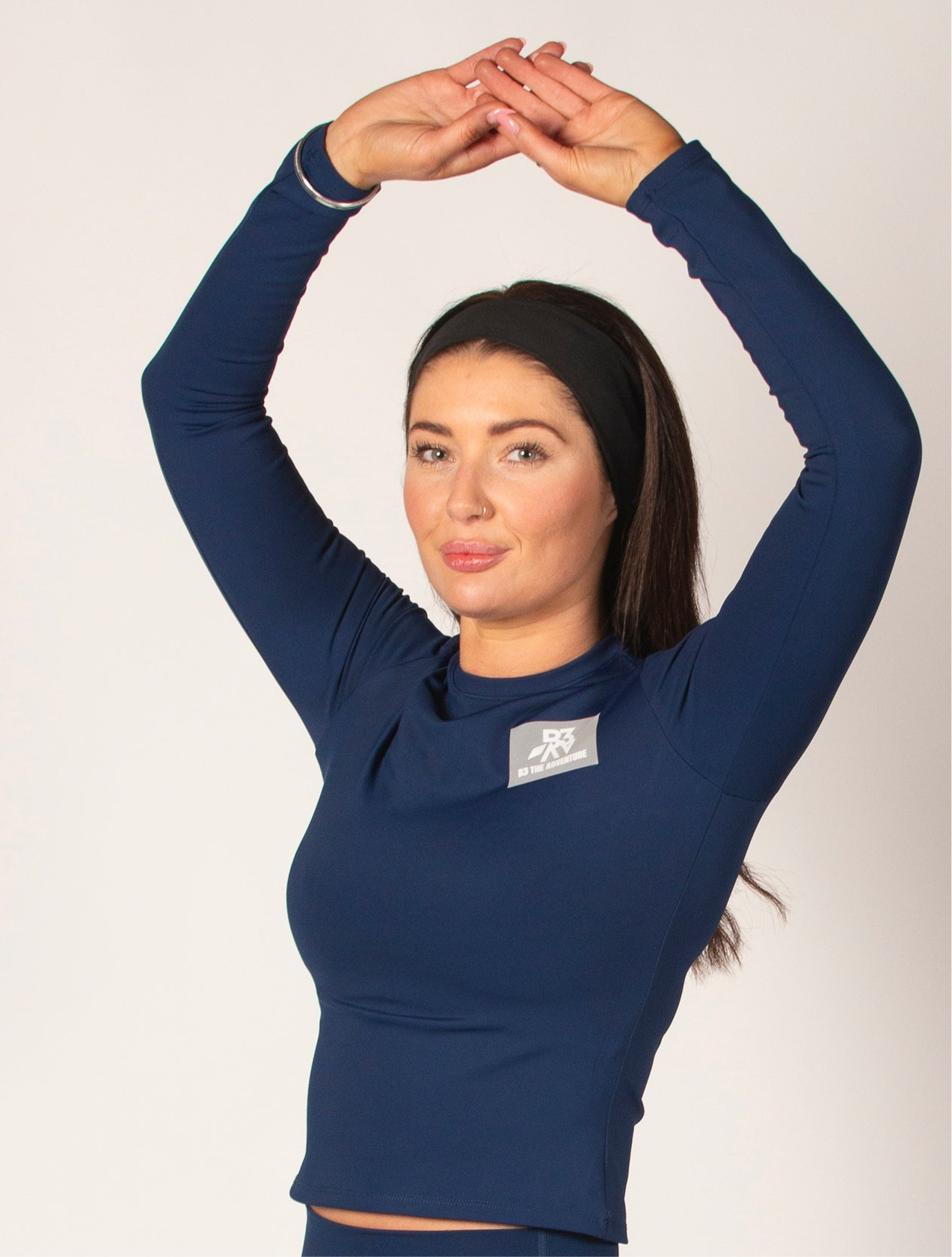 Women's Endeavour Navy Long Sleeve Sports Top