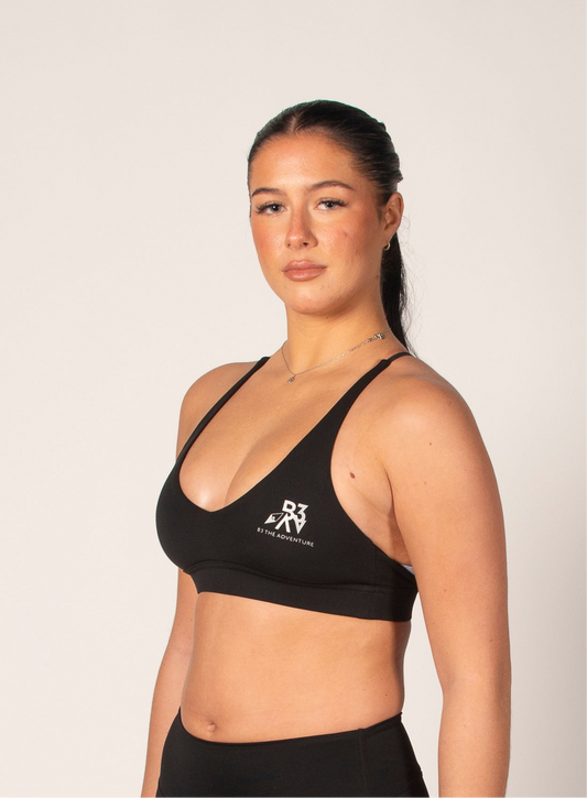 Women's Journey Black Sports Bra