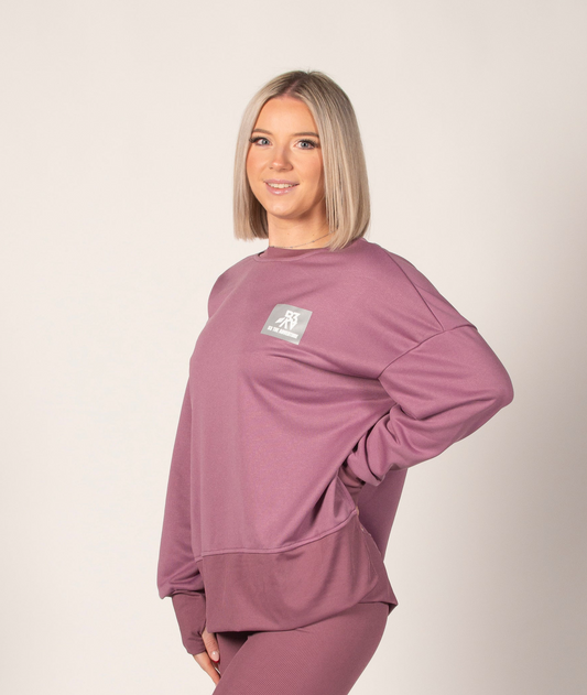 Women's Odyssey Mauve Oversized Jumper