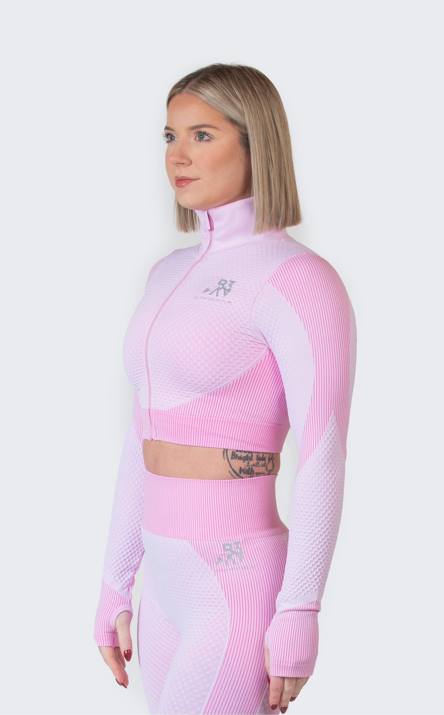Women's Element.1 Crop Full Zip Pink Jacket