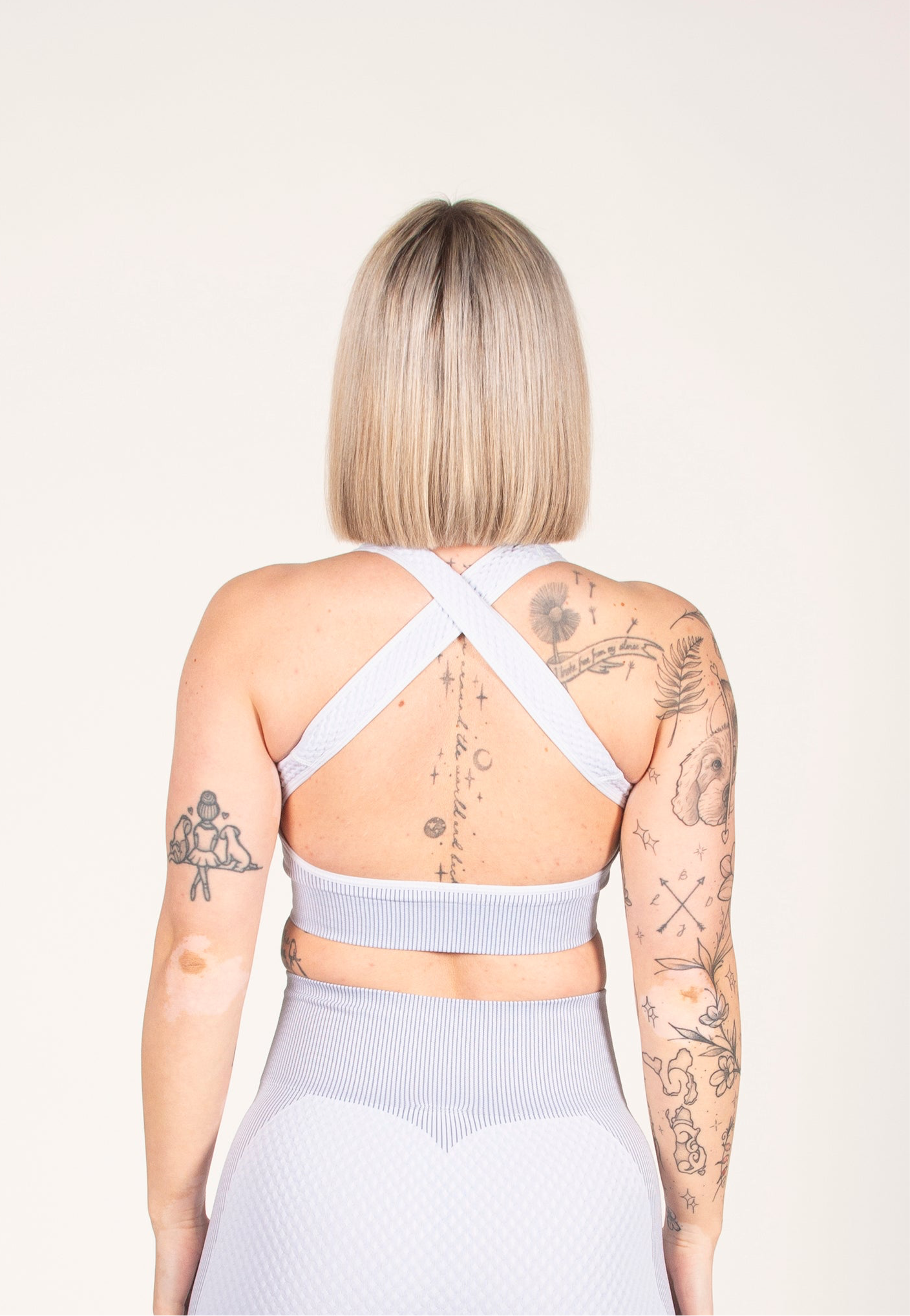 Women's Element.1 Grey Cross Hatch Sports Bra