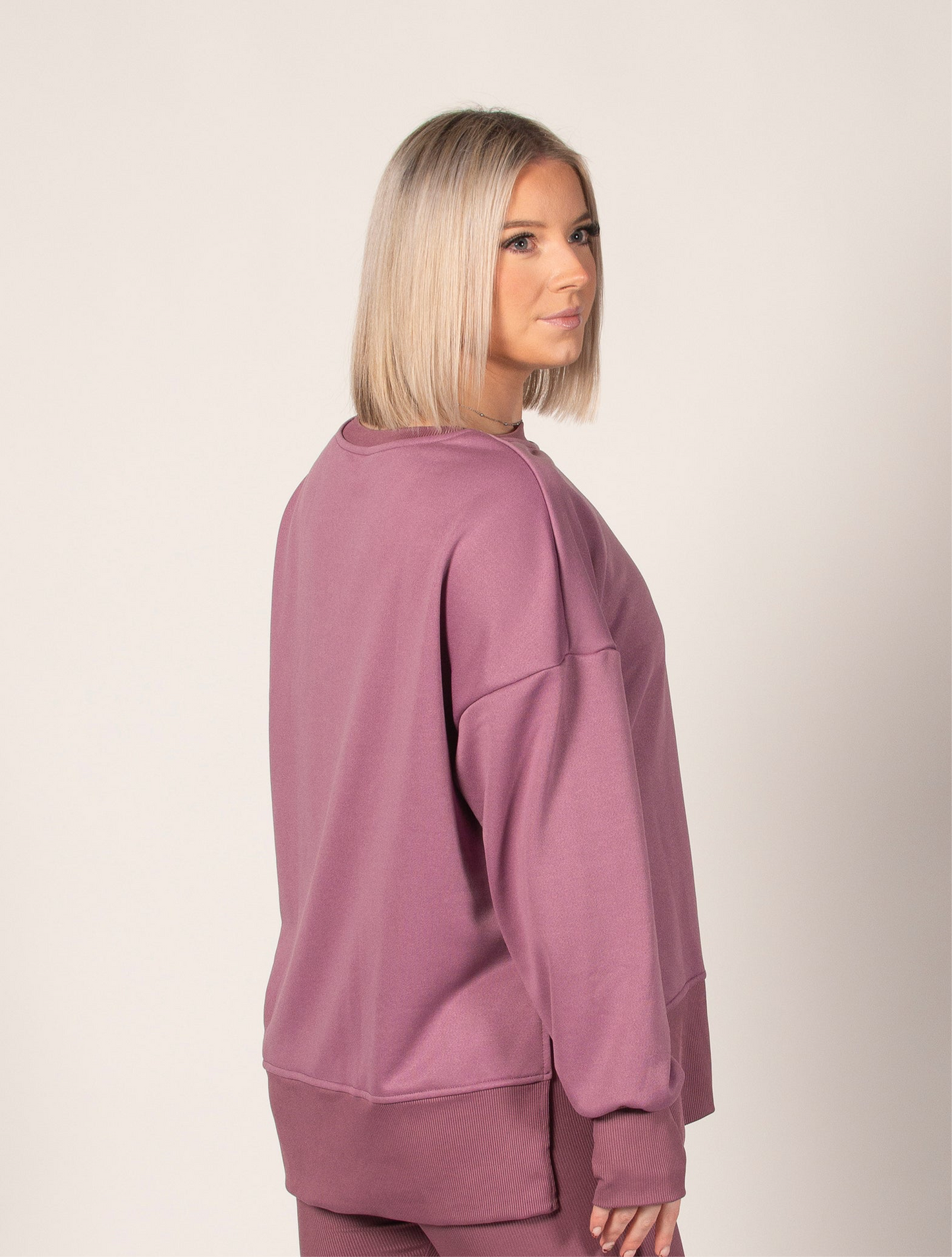 Women's Odyssey Mauve Oversized Jumper