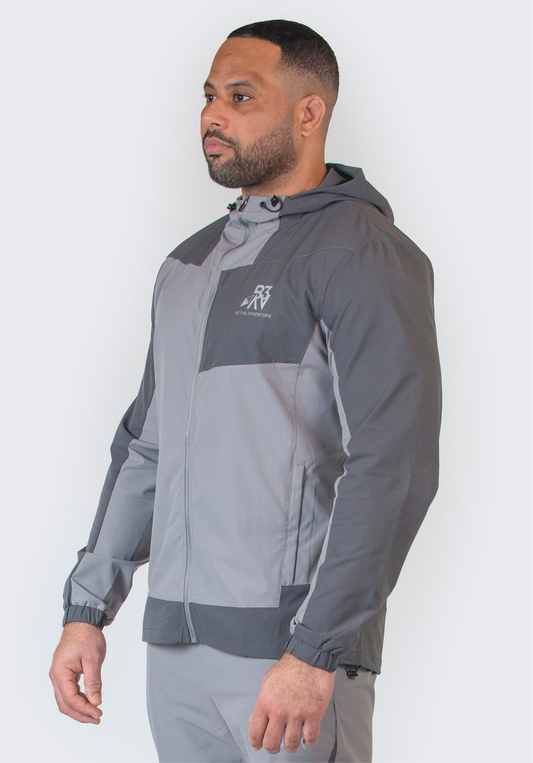 Men’s Pioneer.1 Tracksuit Jacket- Light Grey/Dark Grey