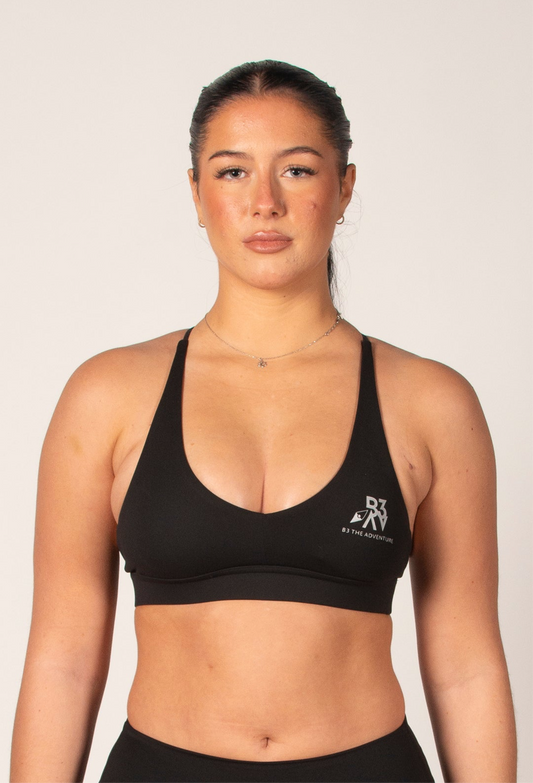 Women's Journey Black Sports Bra