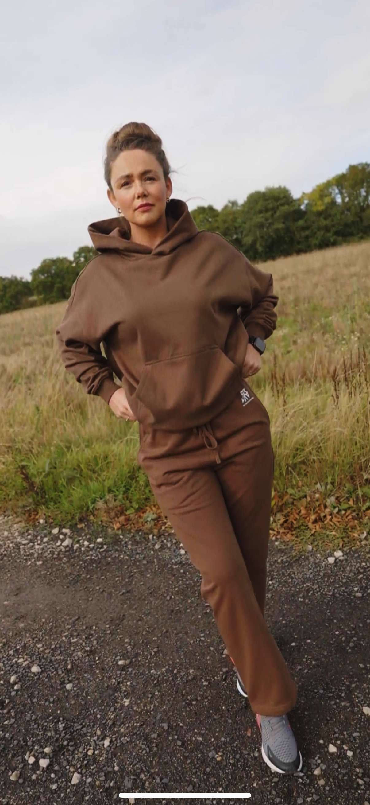 Women’s Horizon Tracksuit Hoodie. Cocoa Ridge