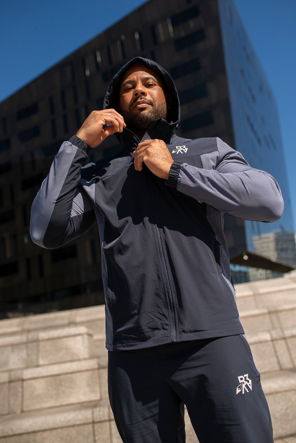 Men’s Xplore Tracksuit Jacket- Midnight/ Stone