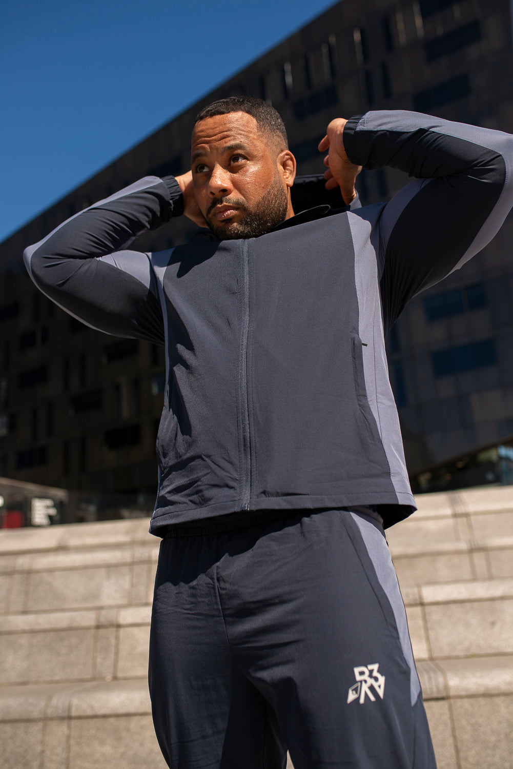 Men’s Xplore Tracksuit Jacket- Midnight/ Stone