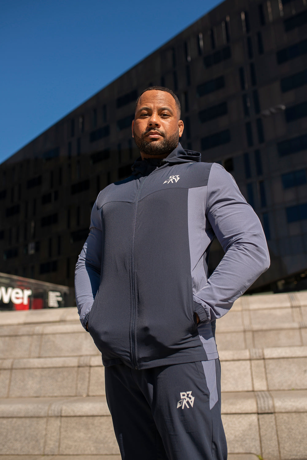 Men’s Xplore Tracksuit Jacket- Midnight/ Stone