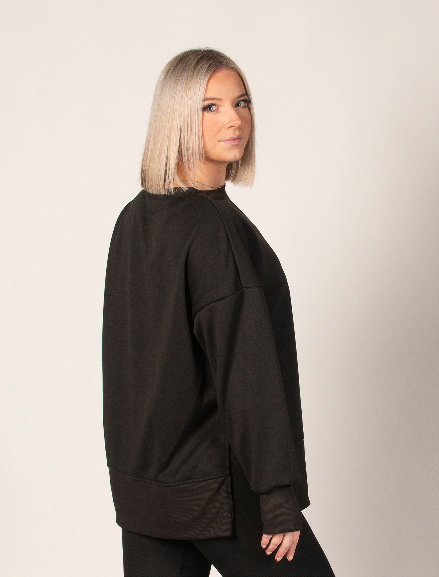 Women's Odyssey Black Oversized Jumper