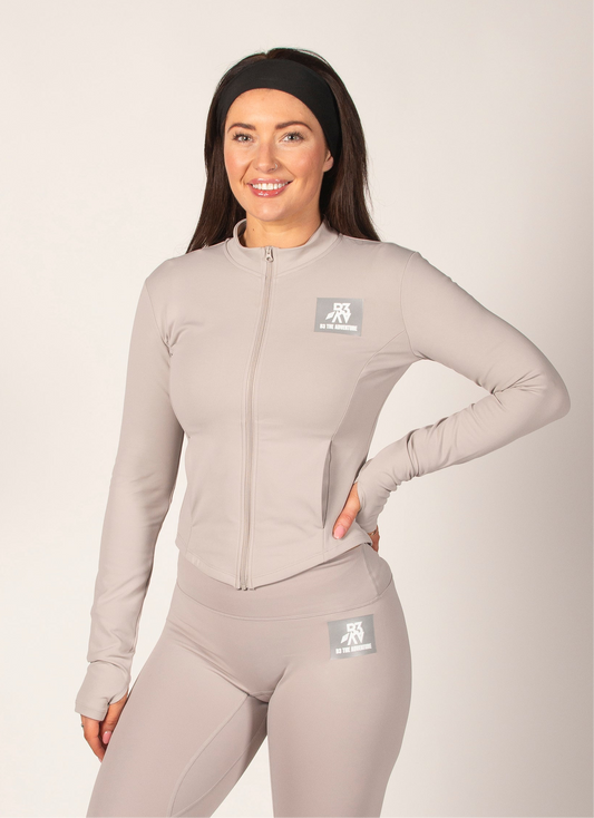 Women's Endeavour Stone Grey Full Zip Jacket