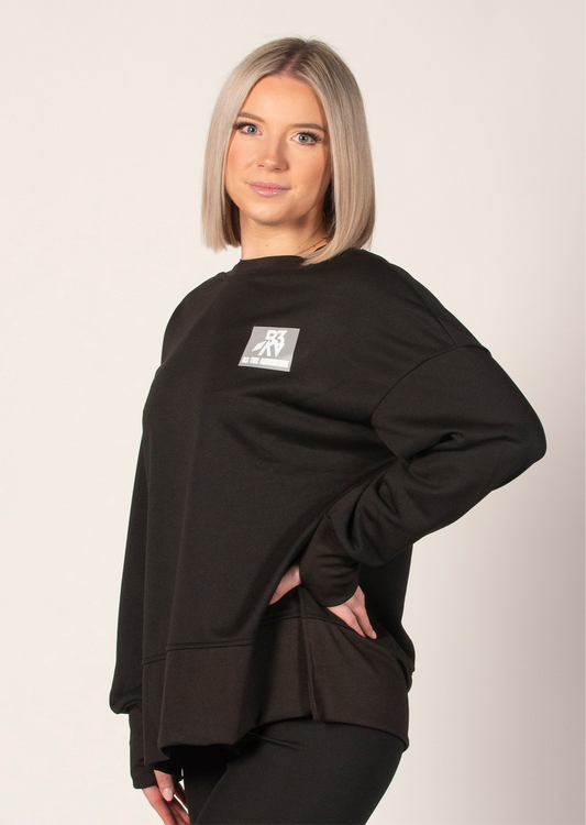 Women's Odyssey Black Oversized Jumper