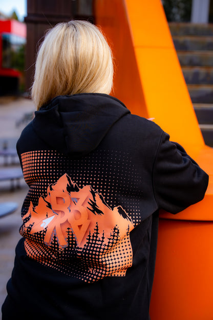Women's UNBOUND // ROGUE BLACK & ORANGE HOODIE