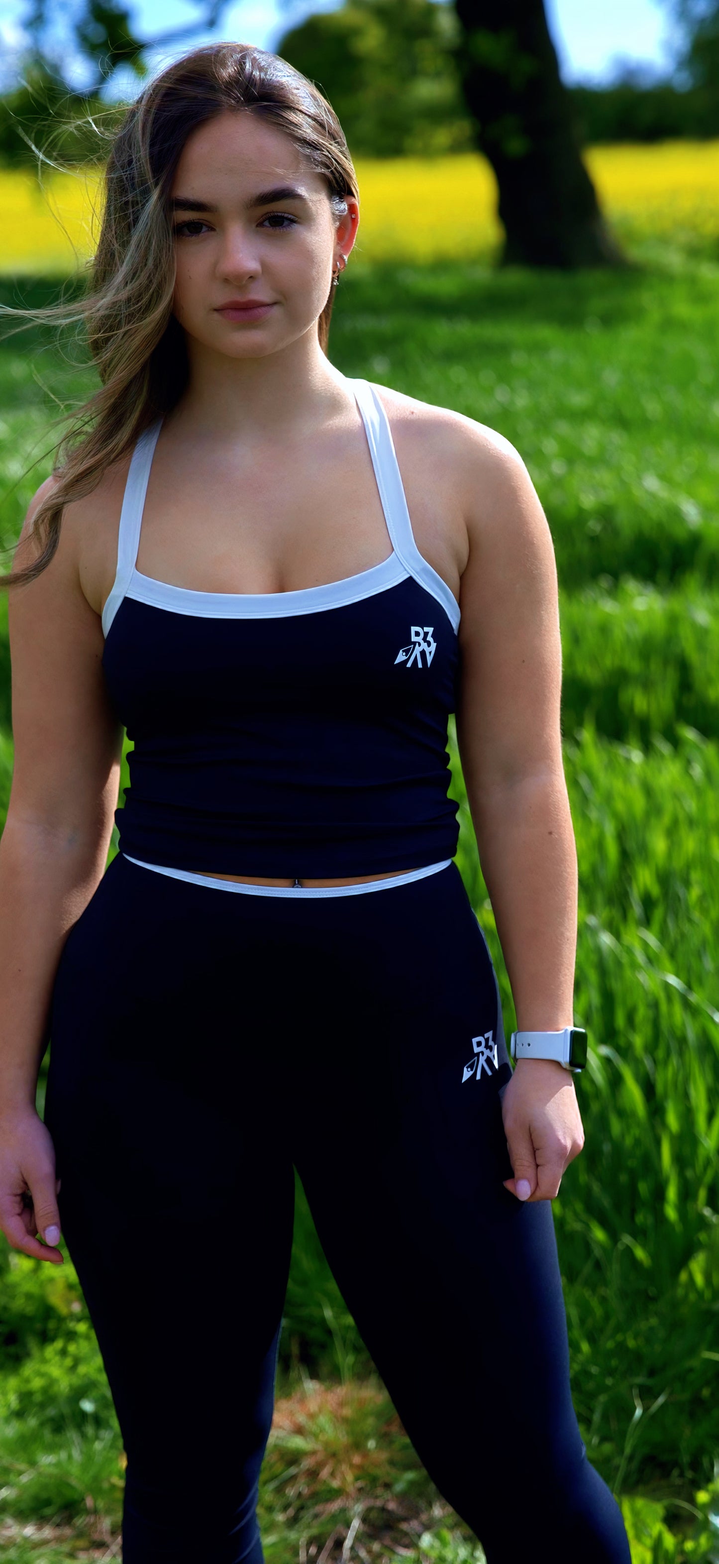 Women's Luna Top - Black/ White