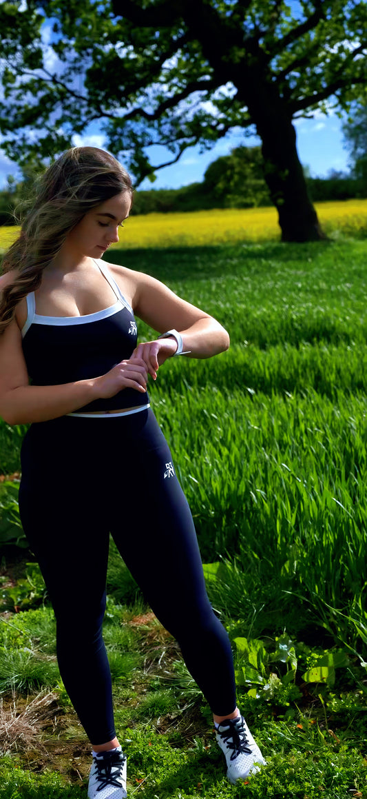 Women's Luna Leggings - Black/ White