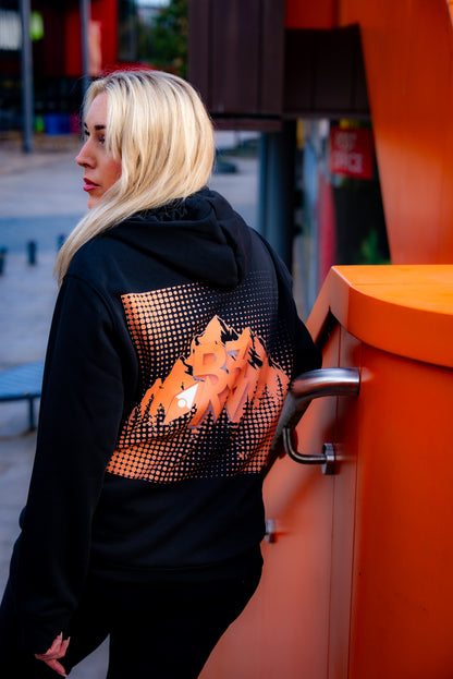 Women's UNBOUND // ROGUE BLACK & ORANGE HOODIE