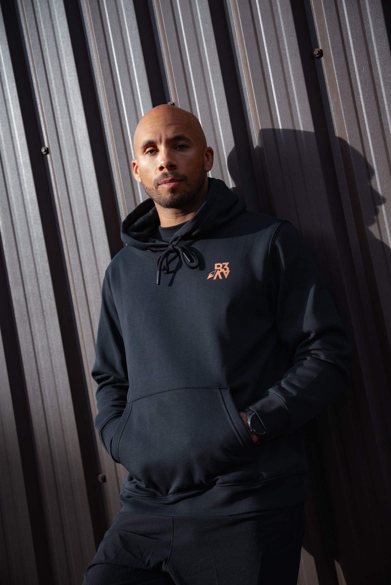 Men's UNBOUND // ROGUE BLACK & ORANGE HOODIE
