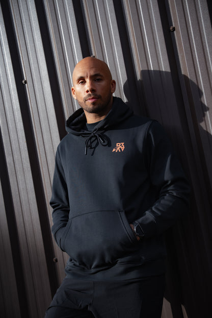 Men's UNBOUND // ROGUE BLACK & ORANGE HOODIE