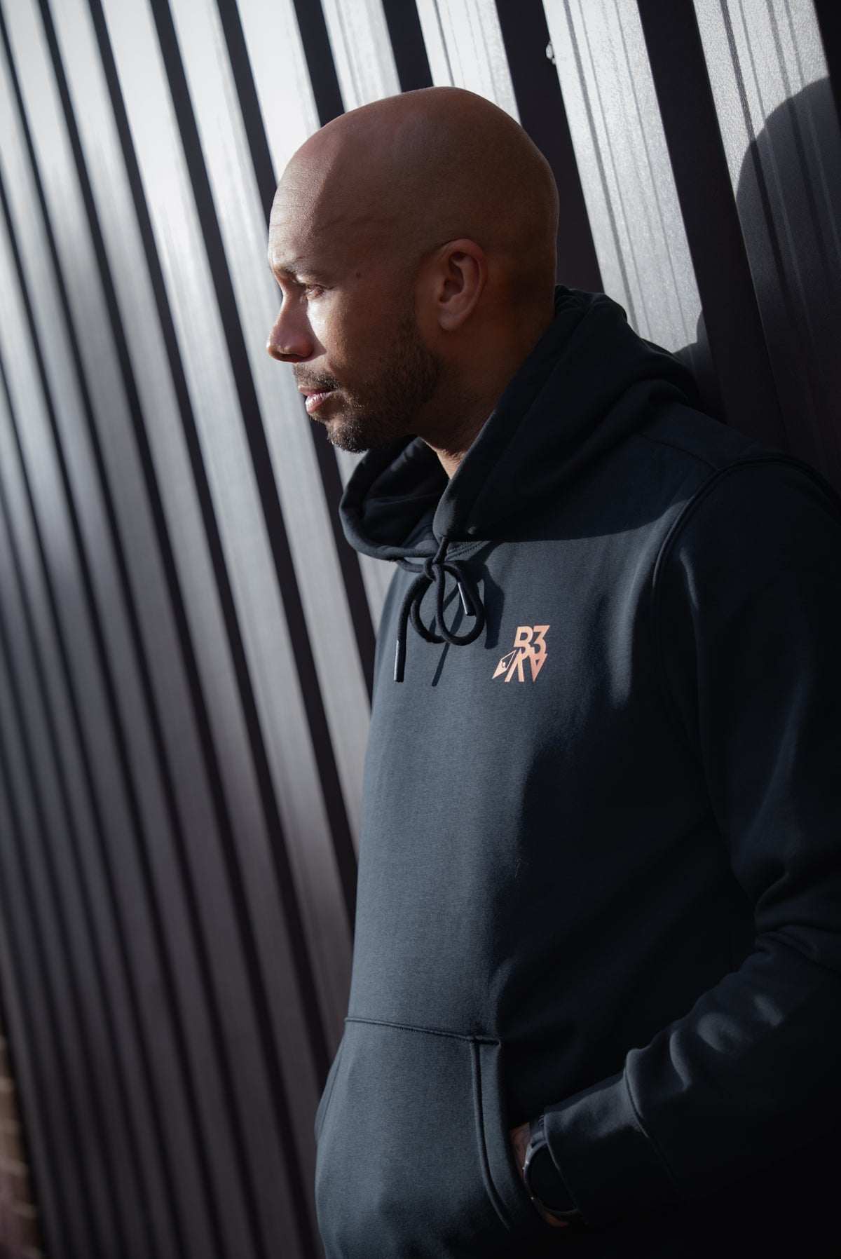 Men's UNBOUND // ROGUE BLACK & ORANGE HOODIE