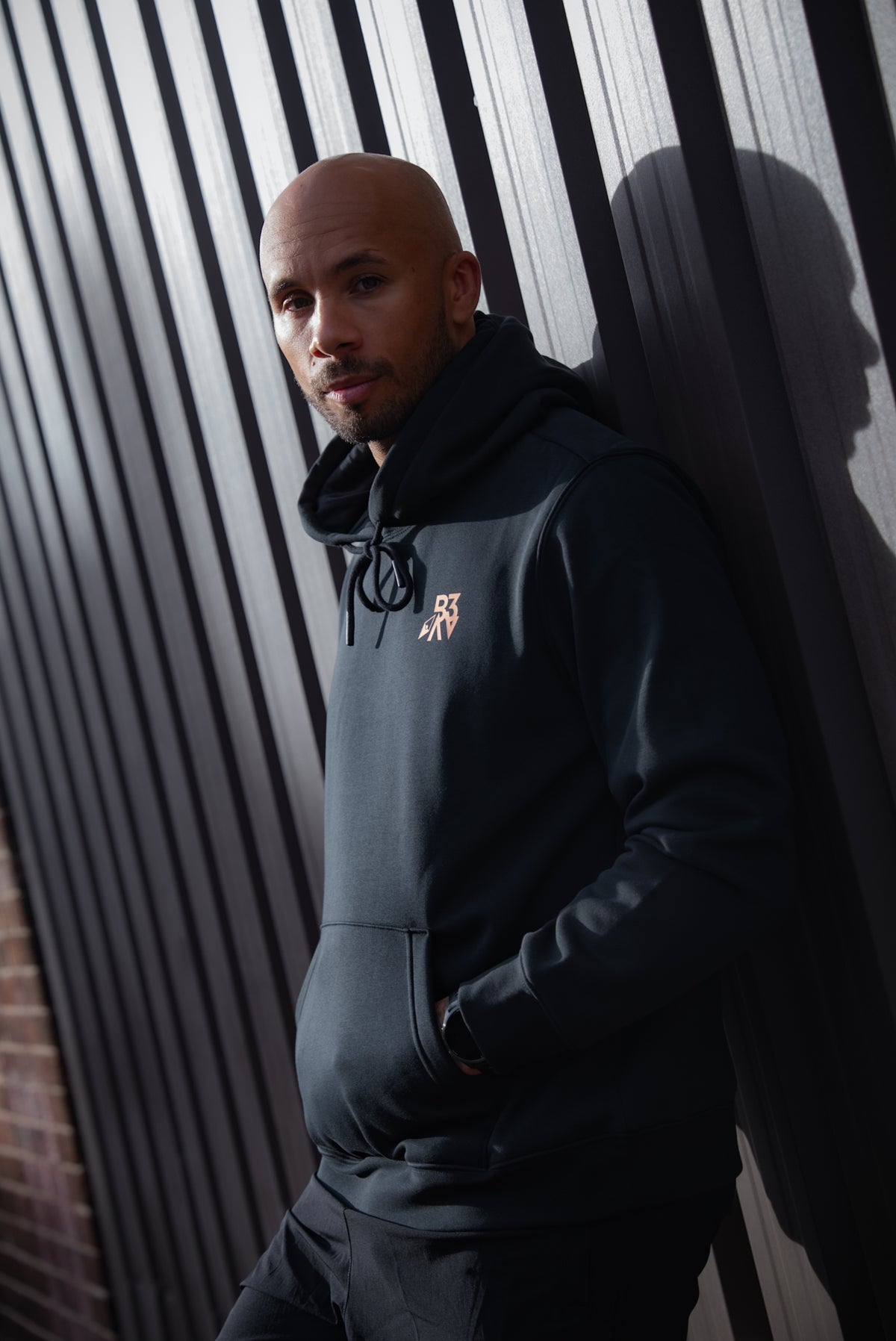 Men's UNBOUND // ROGUE BLACK & ORANGE HOODIE