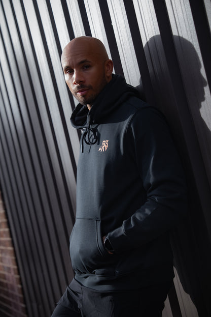 Men's UNBOUND // ROGUE BLACK & ORANGE HOODIE