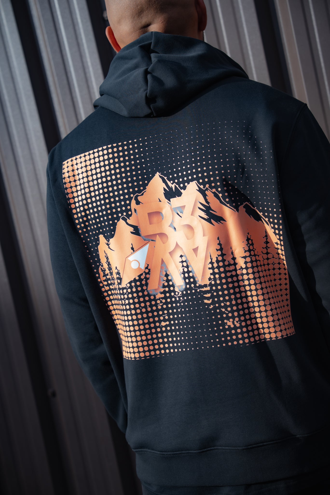 Men's UNBOUND // ROGUE BLACK & ORANGE HOODIE