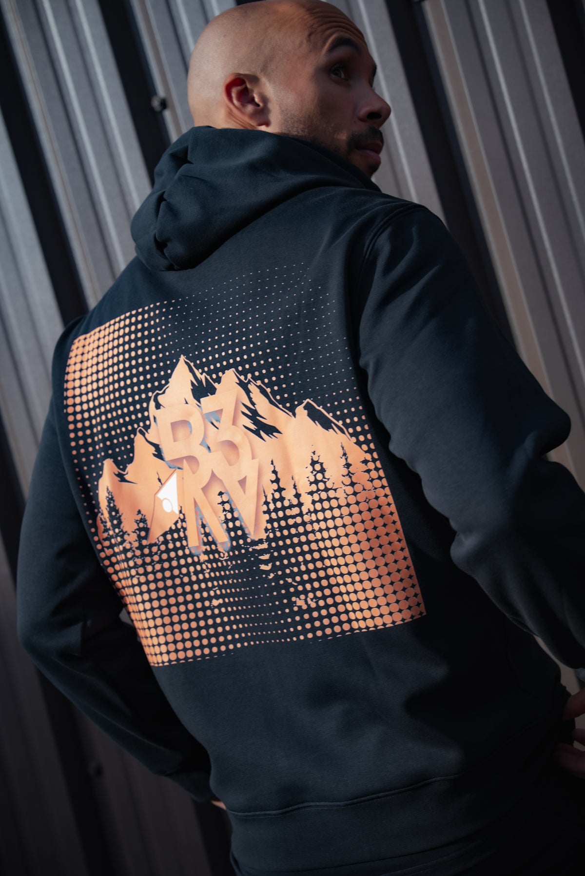 Men's UNBOUND // ROGUE BLACK & ORANGE HOODIE