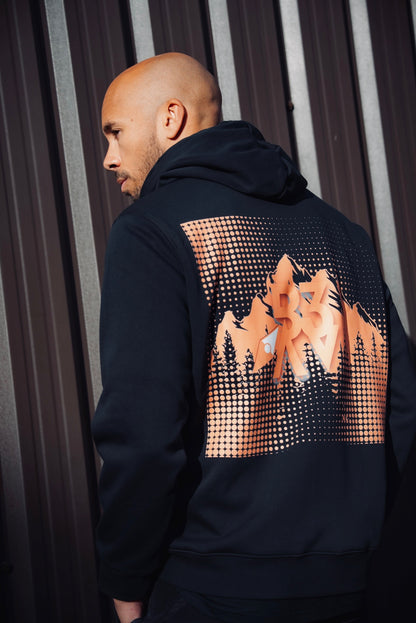 Men's UNBOUND // ROGUE BLACK & ORANGE HOODIE