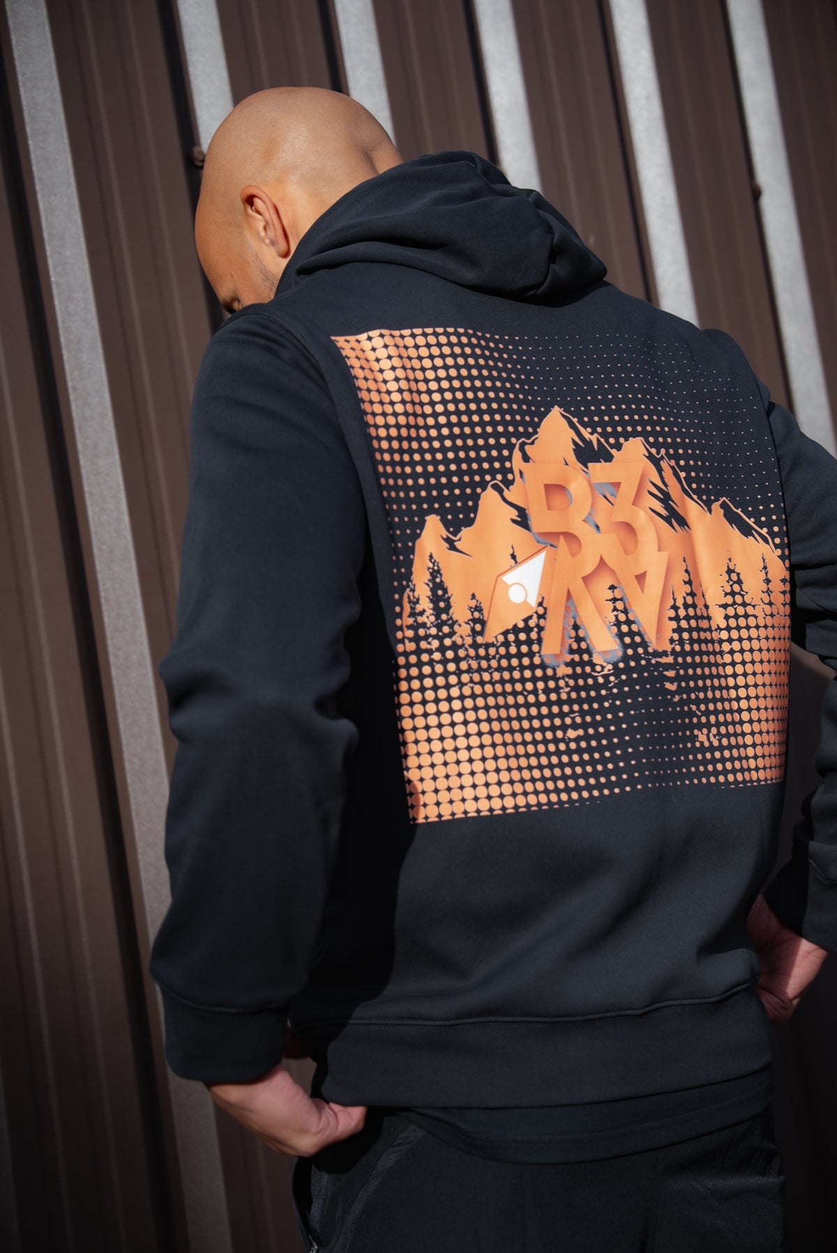 Men's UNBOUND // ROGUE BLACK & ORANGE HOODIE