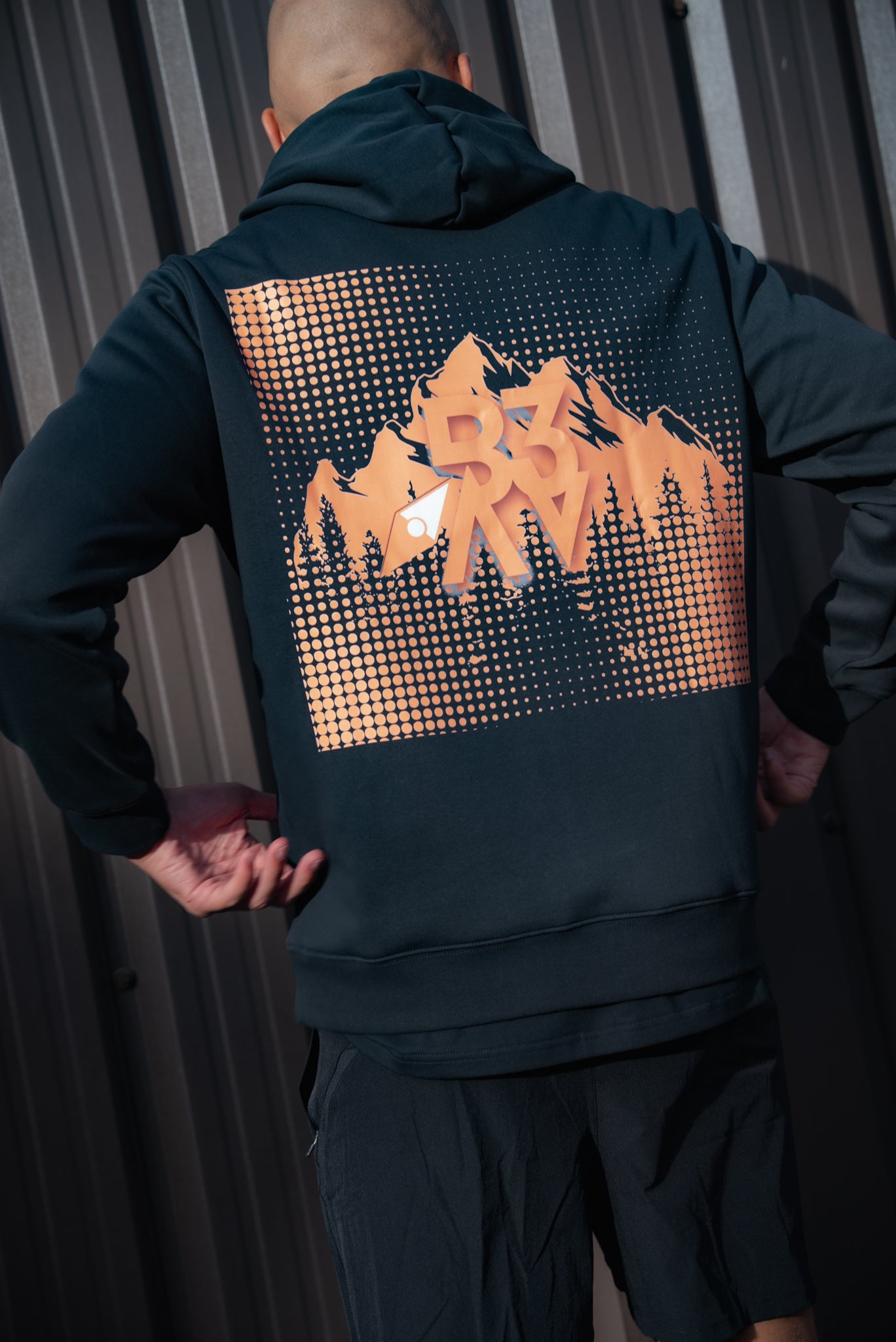 Men's UNBOUND // ROGUE BLACK & ORANGE HOODIE