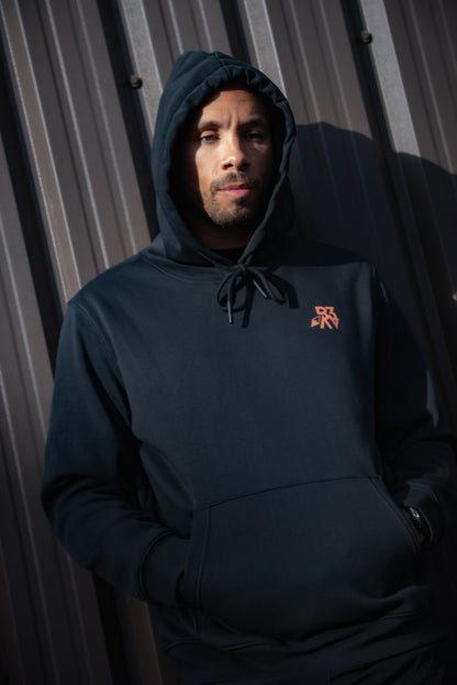 Men's UNBOUND // ROGUE BLACK & ORANGE HOODIE