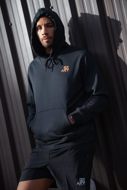 Men's UNBOUND // ROGUE BLACK & ORANGE HOODIE
