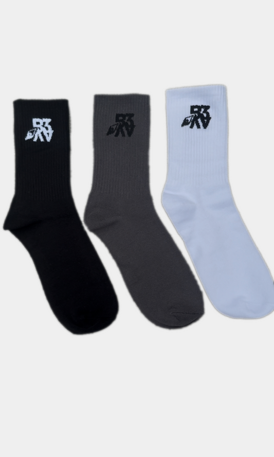 B3 The Adventure Unisex. Unisex Crew Ribbed Socks - One Size (3 Pack)– sustainable AW25 activewear
